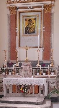Figura 3 l'effige nella posizione odierna nella Cattedrale di Isernia